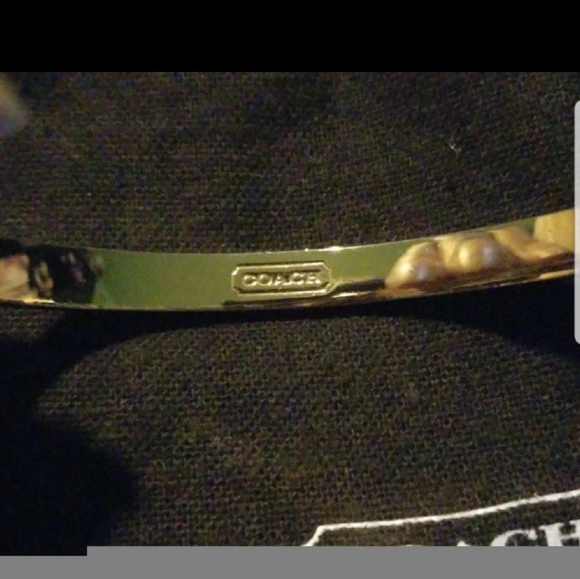 Coach signature gold bangle - Picture 3 of 3